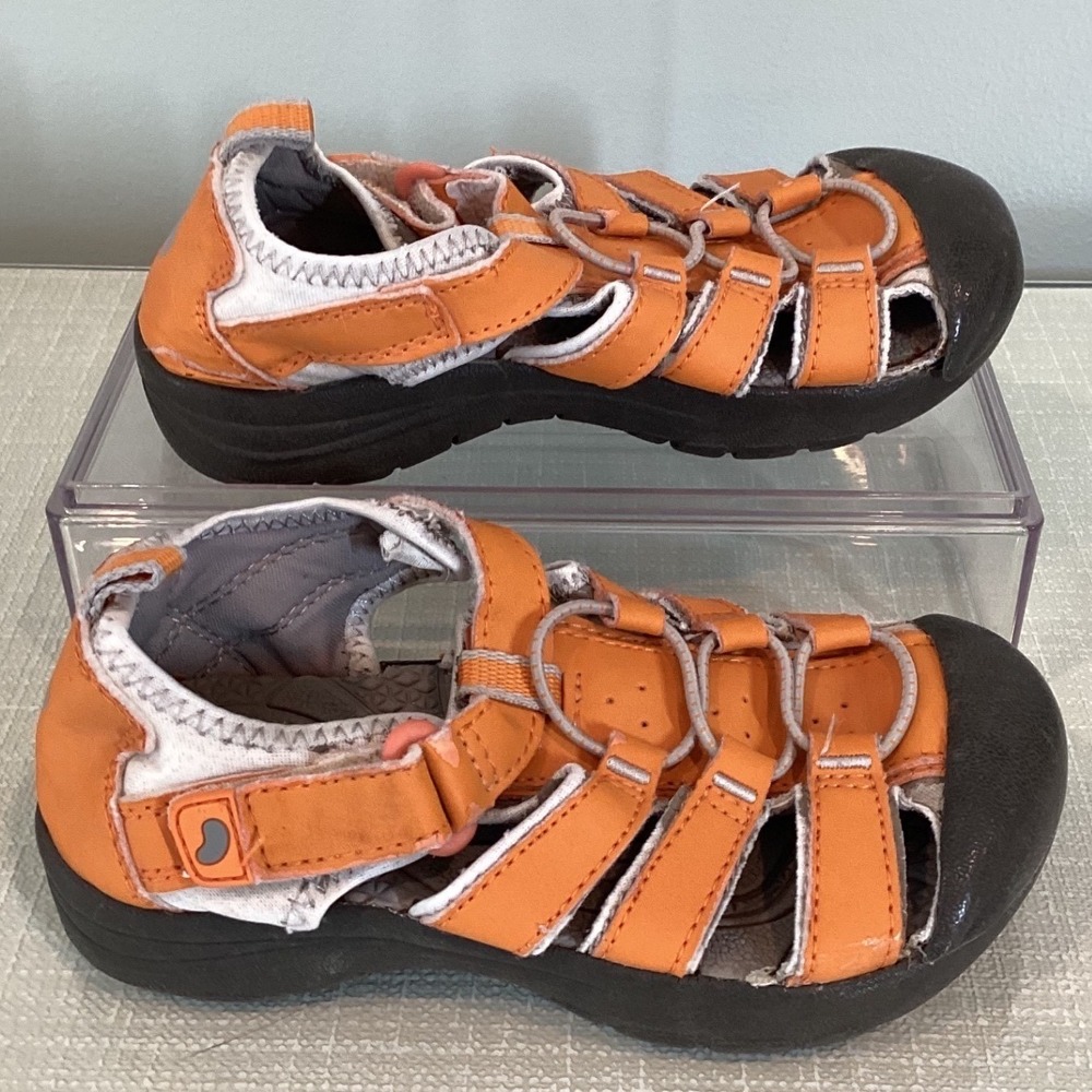 Jumping Beans Toddler Unisex Orange Water Sandals Closed Toe Size 10 Medium